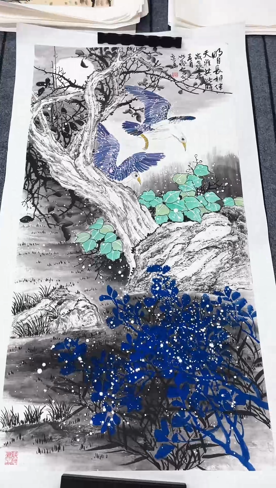 精品国画花鸟作品