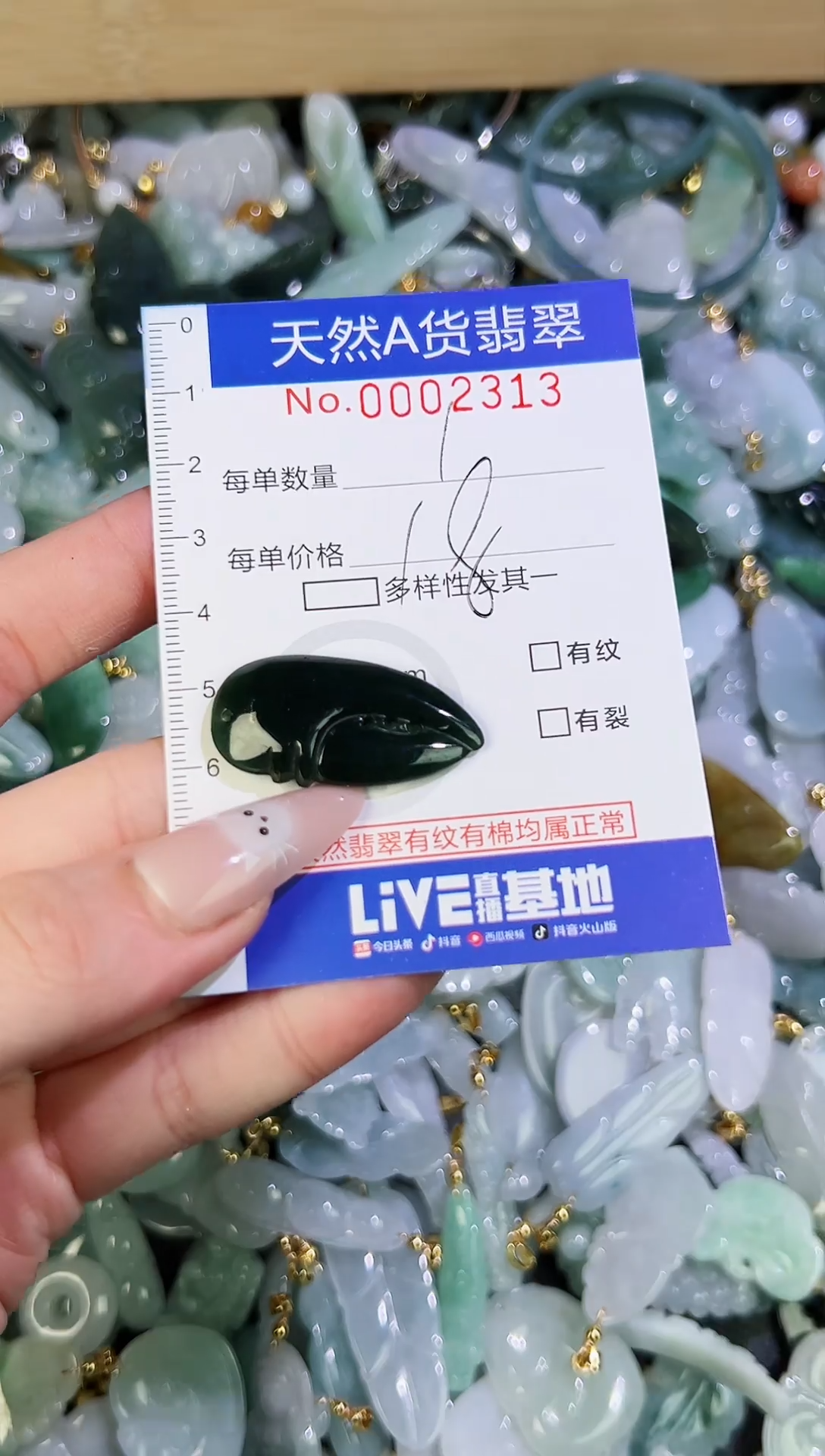 【闪购商品】翡翠颈饰未镶嵌天然翡翠A货