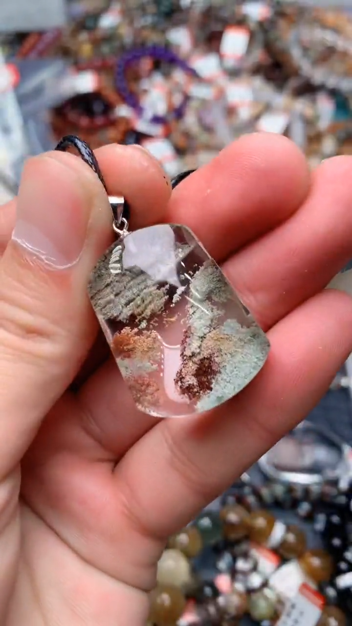 【闪购商品】水晶吊坠(赠链)银S925镶嵌400