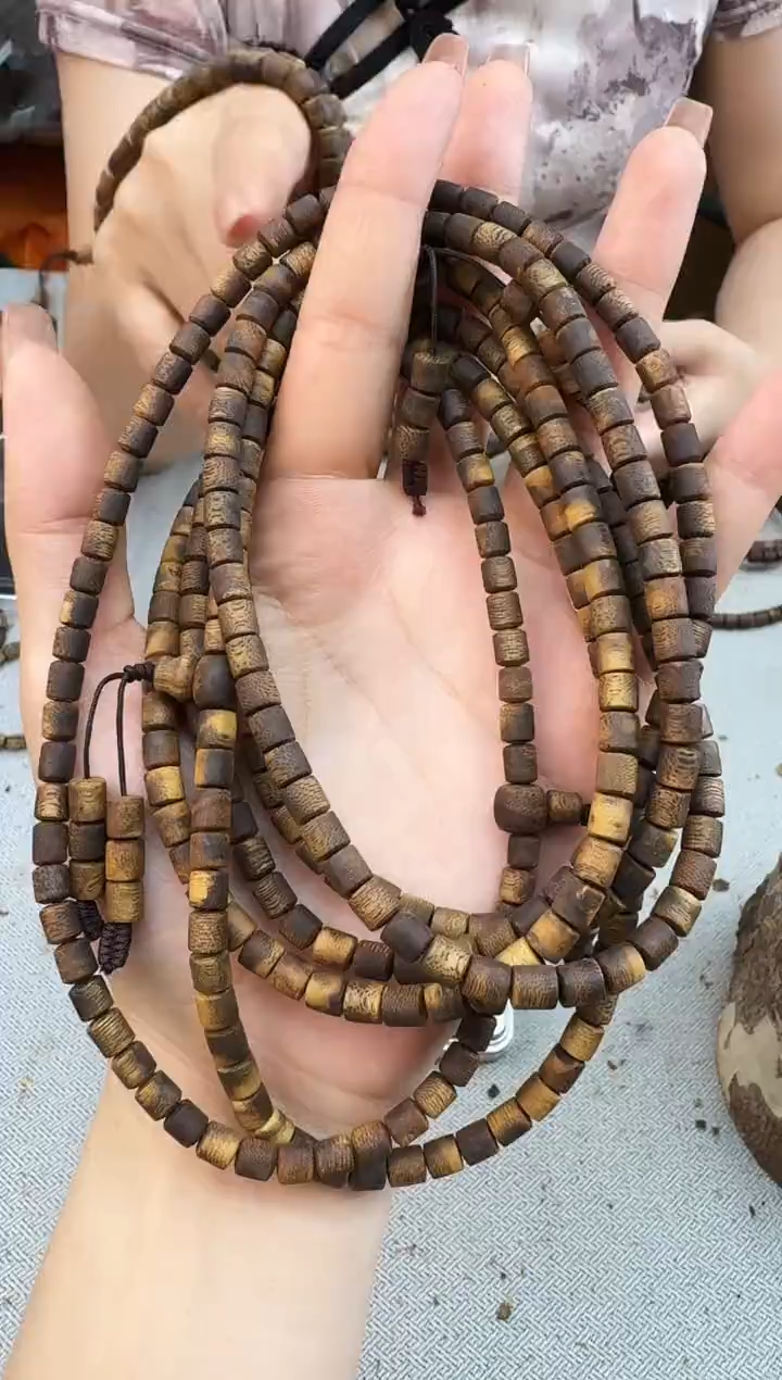 手串沉香05老乌身沉浮桶珠多圈多样性发一