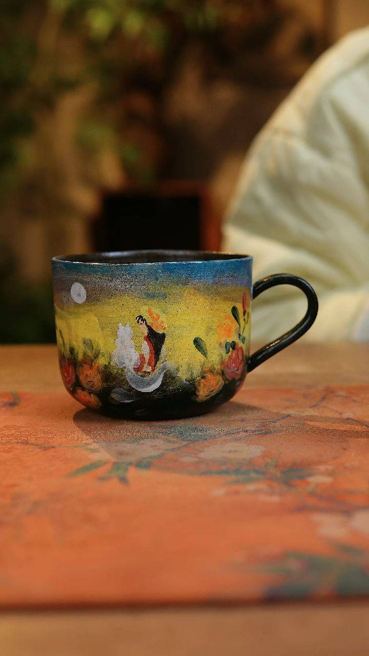 【闪购商品】瓷片1324景德镇手工手绘釉下彩高温瓷