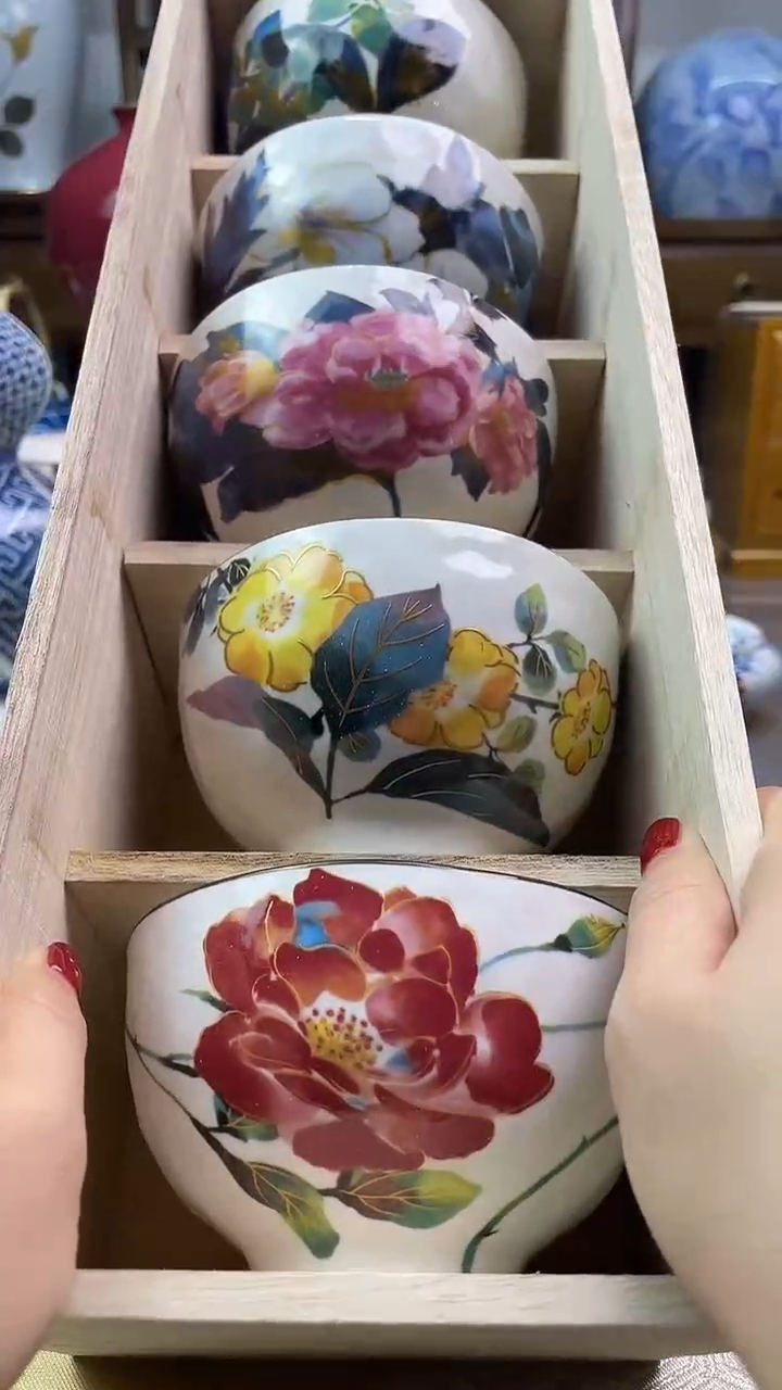 【闪购商品】盘碗一套五个不同画片