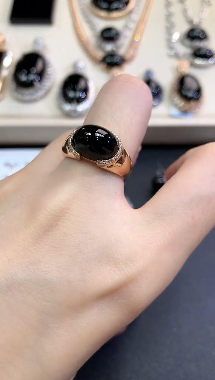 【闪购商品】翡翠戒指18K金镶嵌C51 不退换