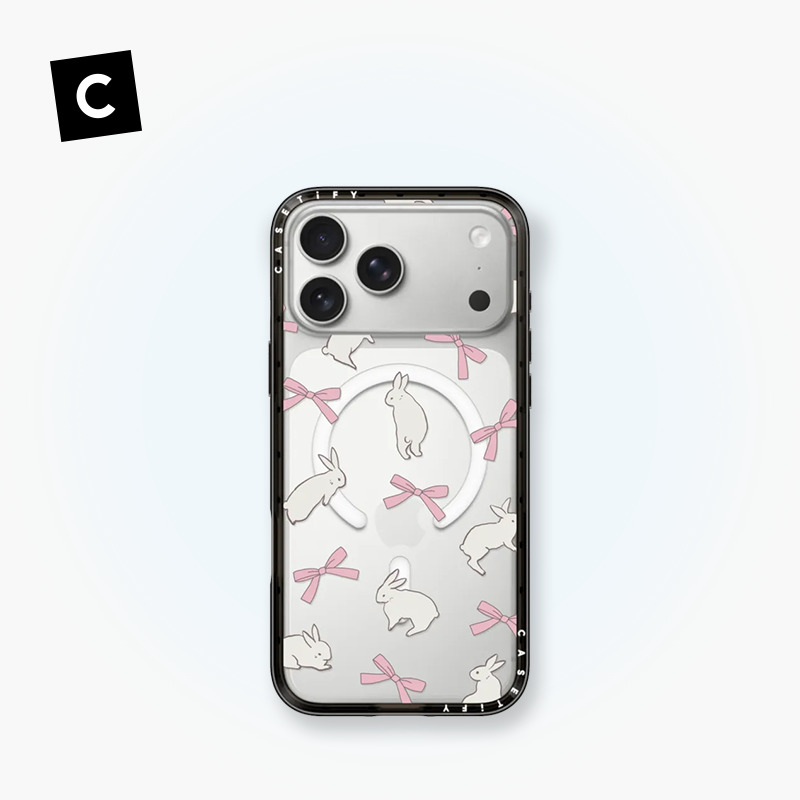 CASETiFY 兔兔缎带艺术家系列手机壳保护套防摔苹果iPhone16/17