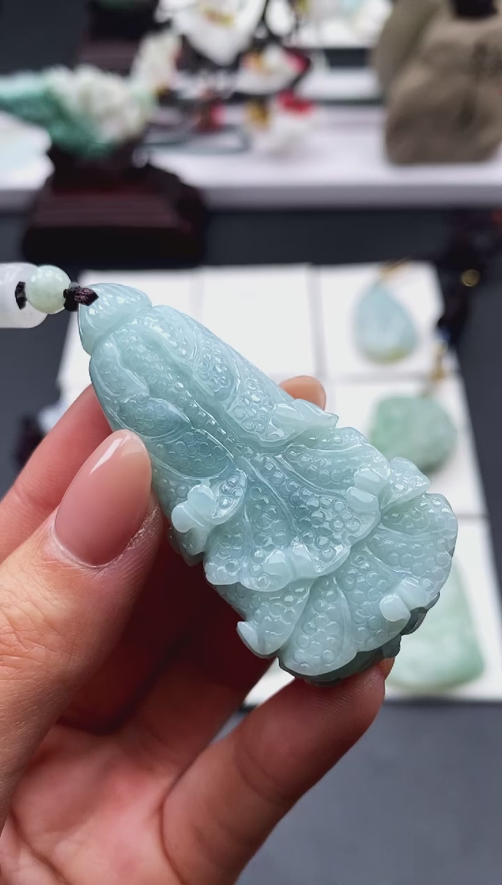 【闪购商品】翡翠颈饰未镶嵌天然缅甸A货翡翠