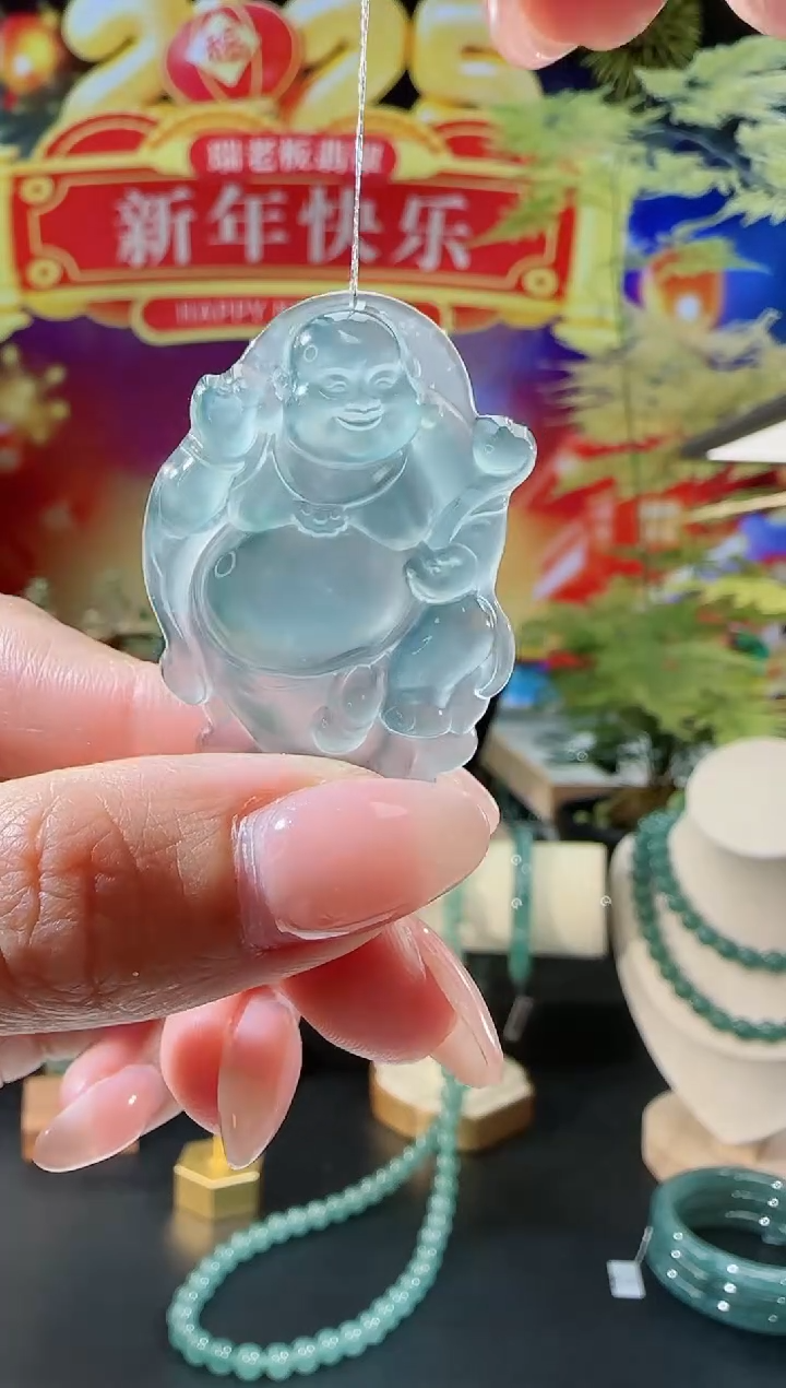 【闪购商品】翡翠吊坠(不含链)未镶嵌佛公多样性发一