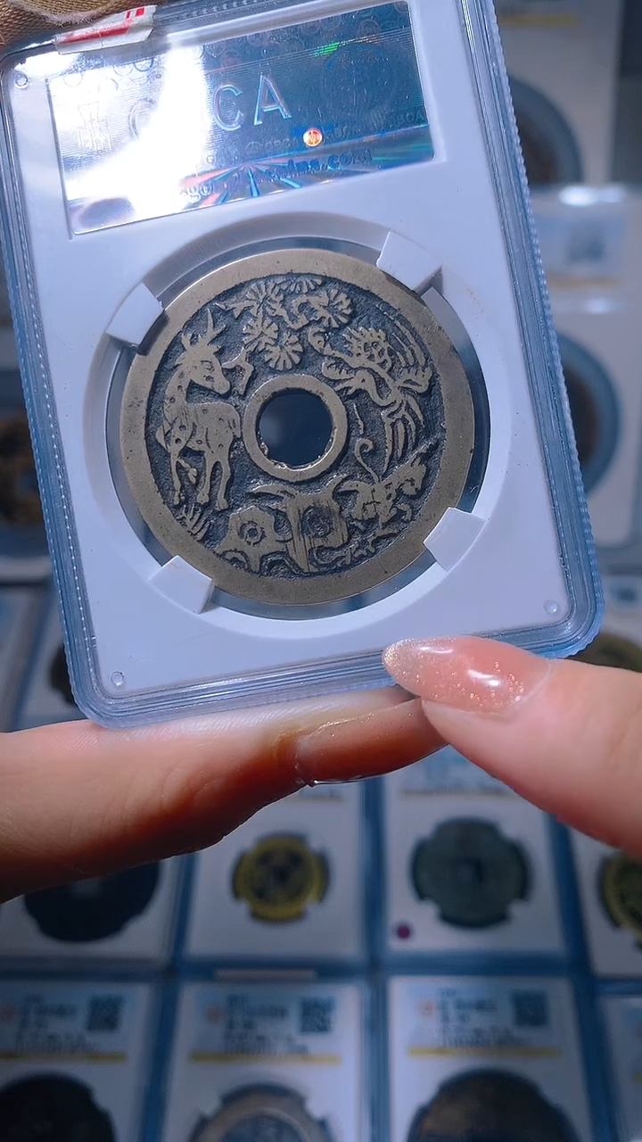 【闪购商品】铜长命富贵鹿鹤同春
