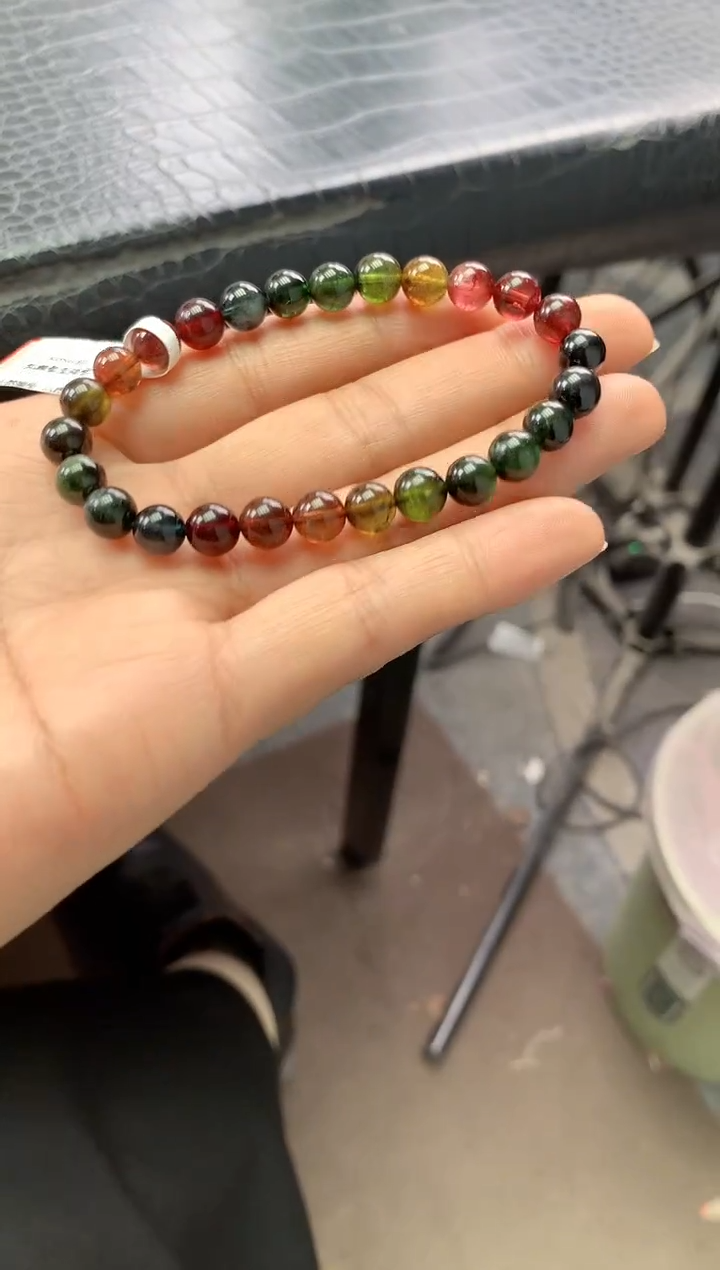 未镶嵌手串碧玺多样性发一条