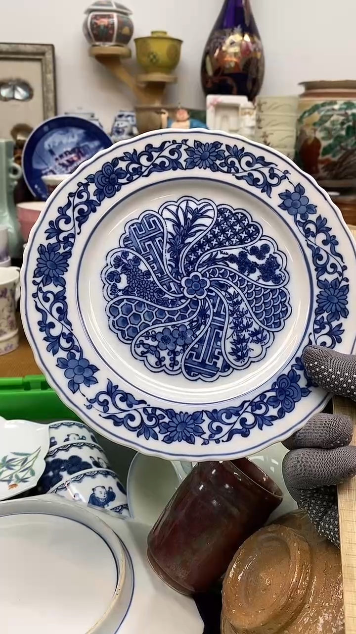 晶禧美瓷精品瓷器大圆盘 