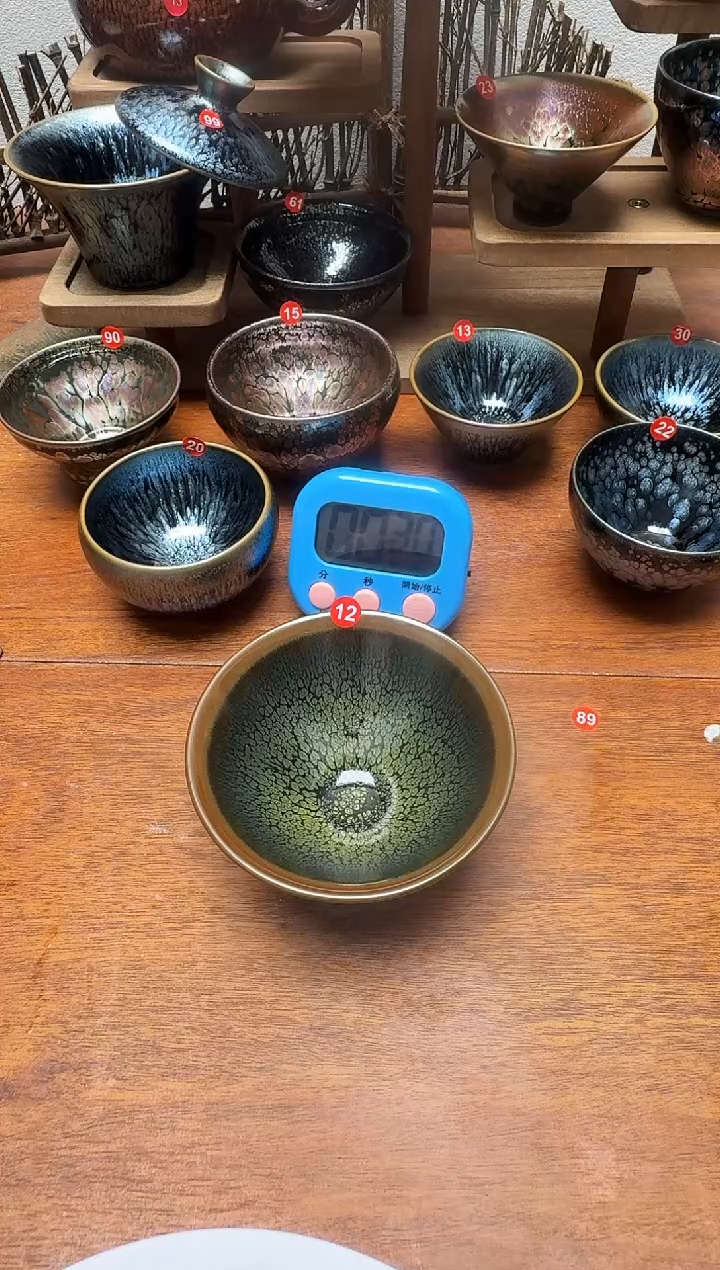 茶盏刘*君12号建盏工匠茶器