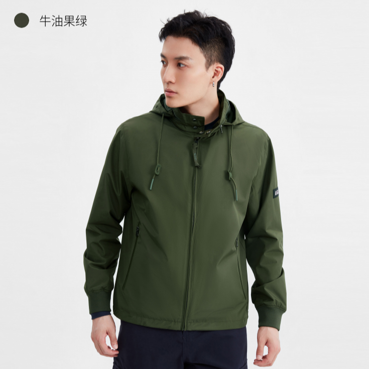 AIGLE艾高GTX面料春季男士休闲夹克防风透汽户外软壳AA88