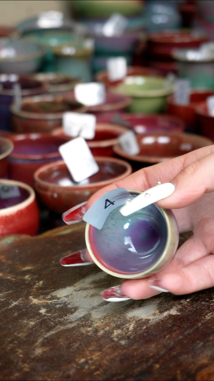 【闪购商品】摆件钧瓷手工茶器窑变