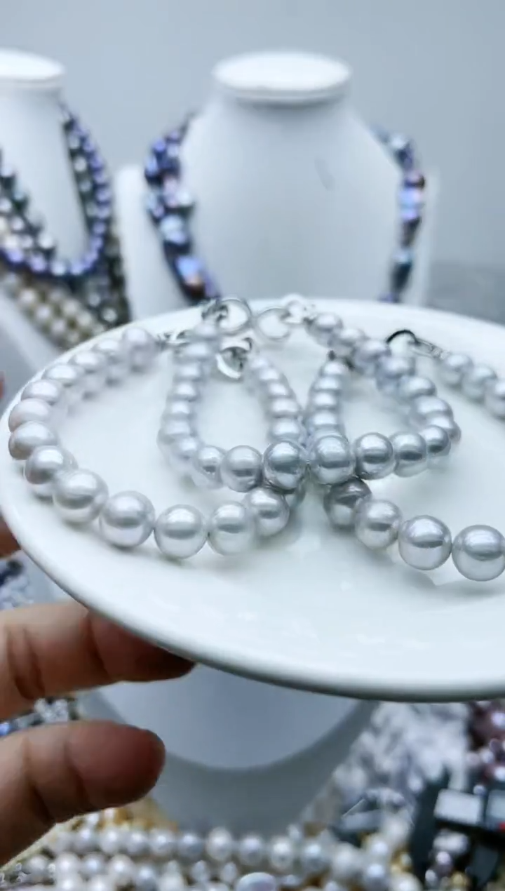 【闪购商品】淡水珍珠颈饰钛钢1