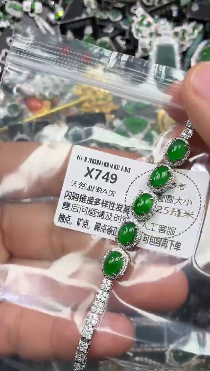 颈饰未镶嵌翡翠X749手链