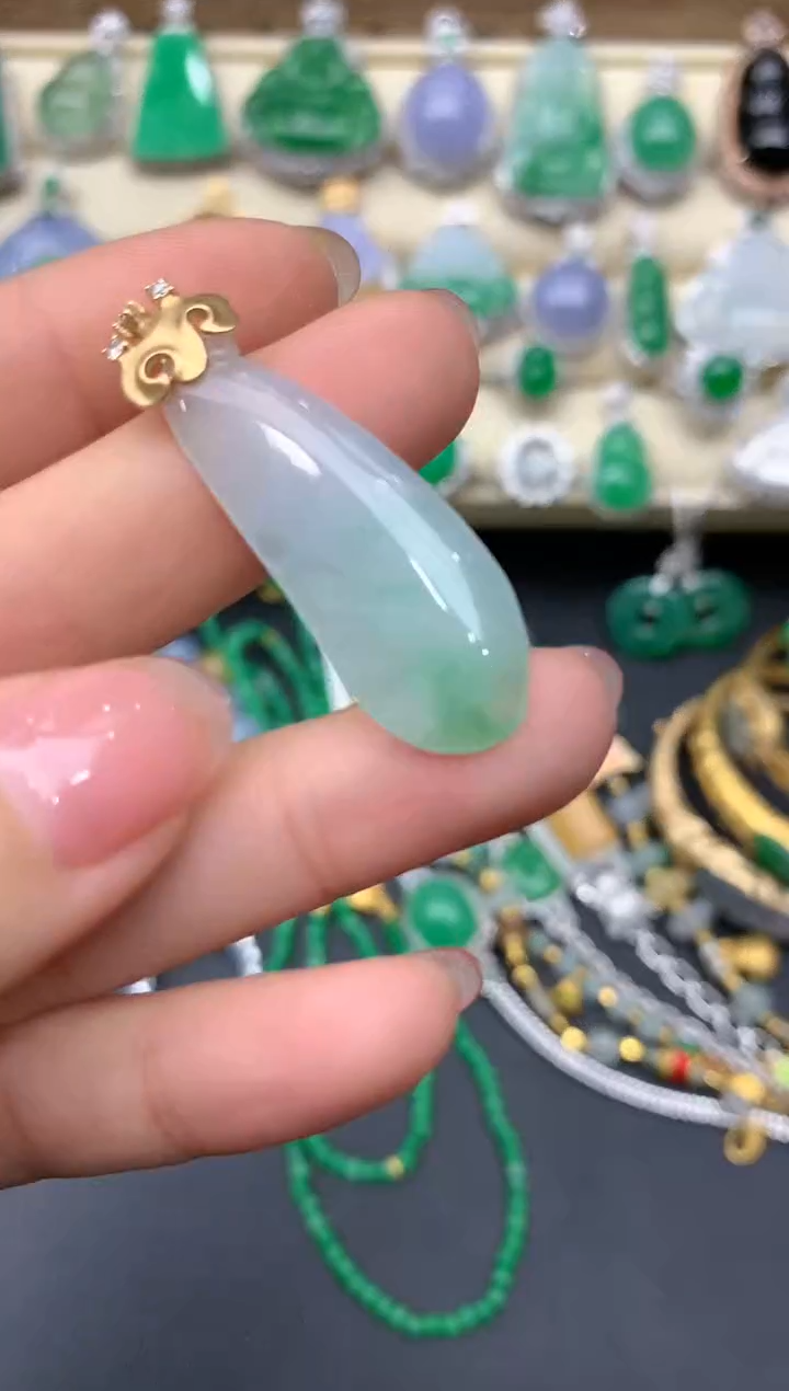 【闪购商品】翡翠颈饰18K金镶嵌309-中国好珍宝