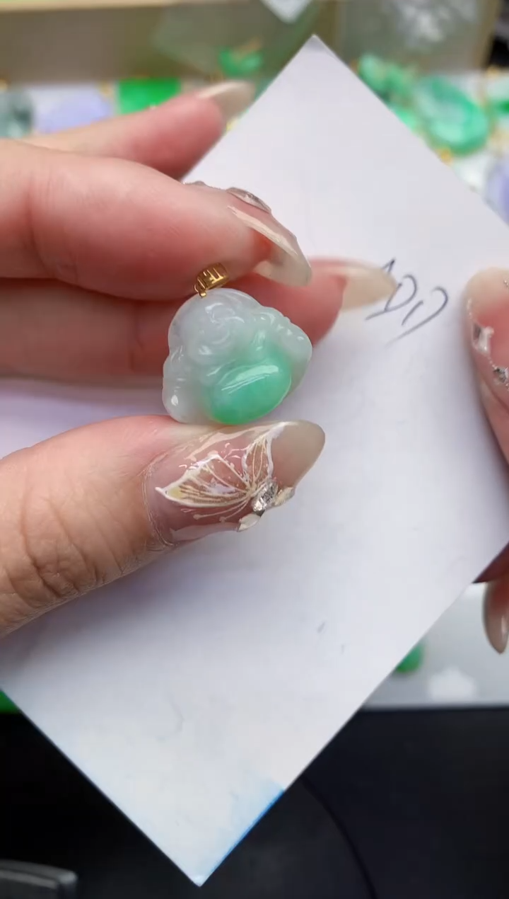 【闪购商品】翡翠颈饰18K金镶嵌000000000000