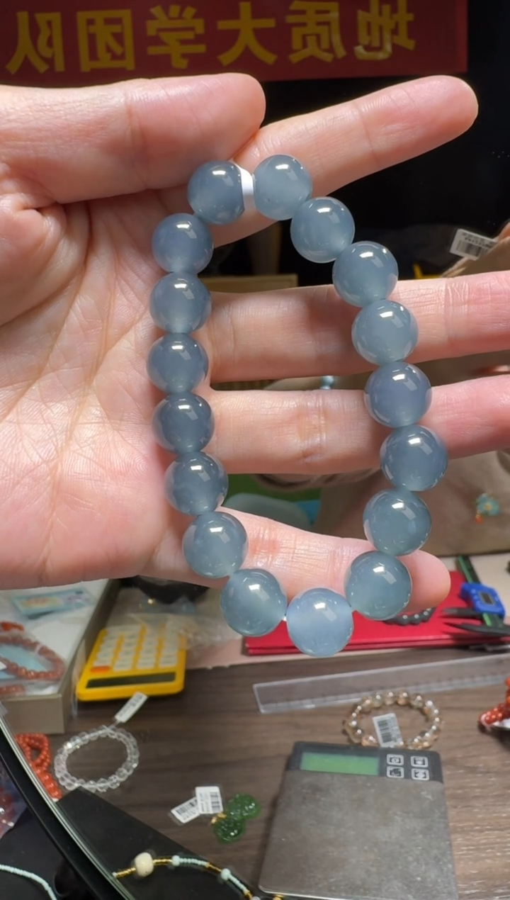 【闪购商品】翡翠手串未镶嵌Y-翡翠圆珠单圈约12mm