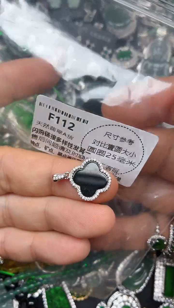 颈饰未镶嵌翡翠F112吊坠