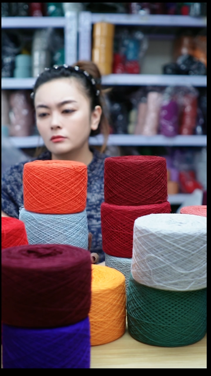 羊绒欢姐手编线D965