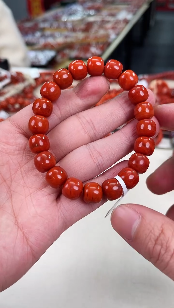 未镶嵌瓦西老型手串11+南红玛瑙（多样式发其一）
