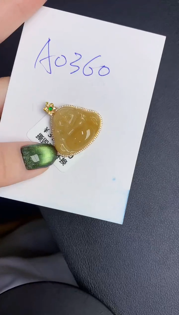 【闪购商品】翡翠颈饰18K金镶嵌00000000000