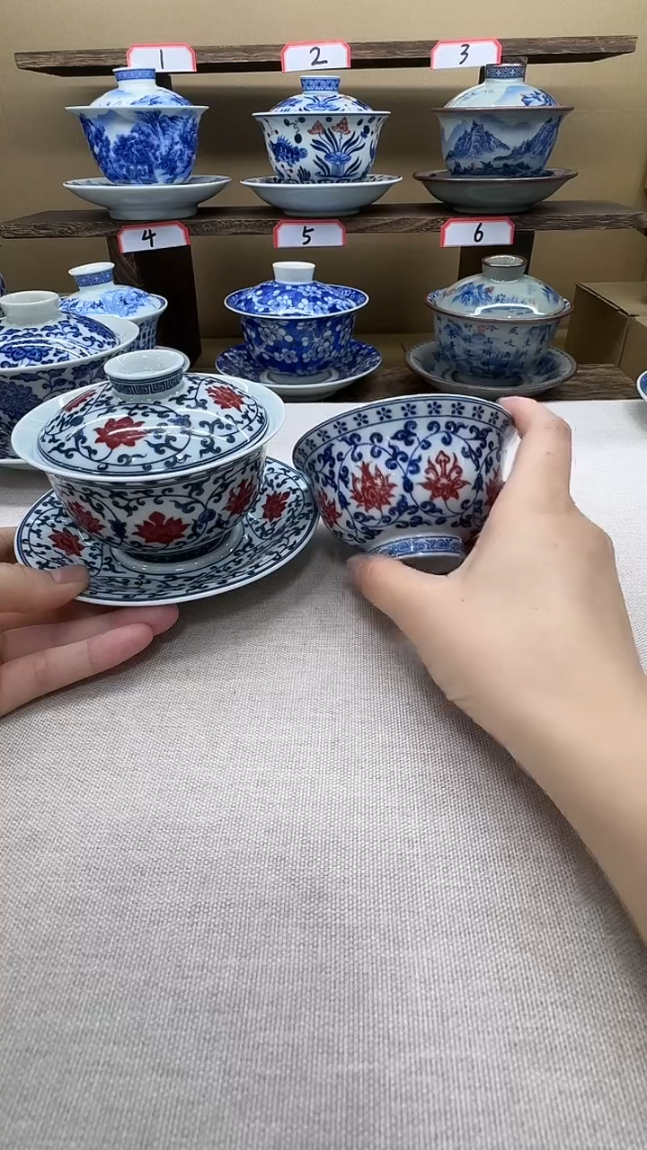 景德镇制盖碗系列家用高端