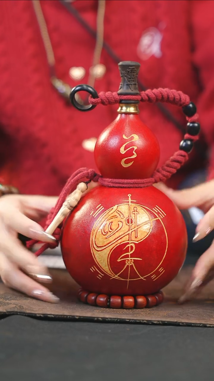 【闪购商品】WB258大漆酒葫芦不包手串及旋转底座