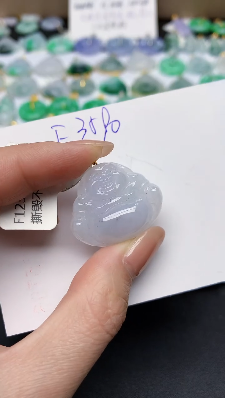 颈饰未镶嵌翡翠天然缅甸A货翡翠百元以上9元证书费自理