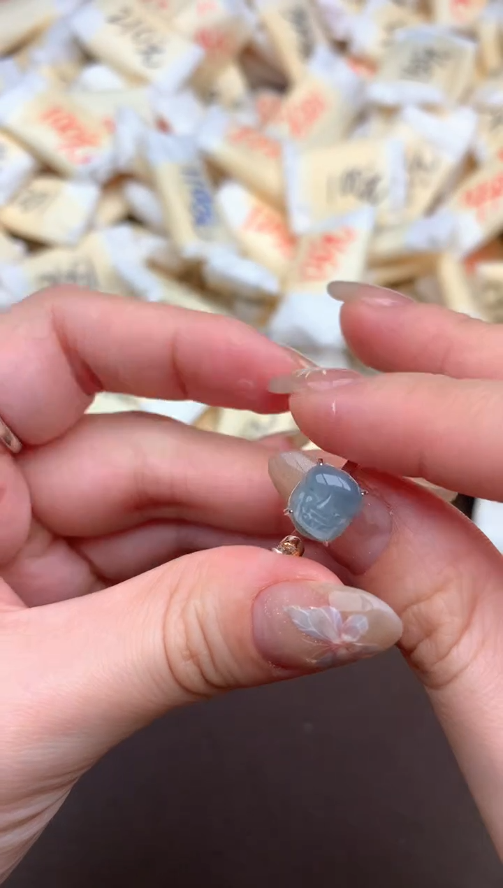 【闪购商品】翡翠挂件银S925镶嵌 一