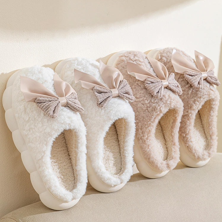 秋冬厚底毛毛棉拖鞋女2025新款室内家居月子鞋网红毛毛鞋ins外穿