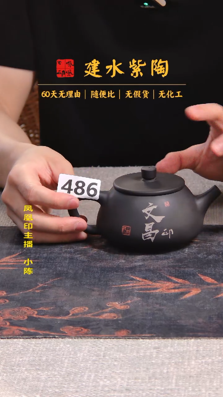 南**牛 建水紫陶单壶瑕疵放漏/B 486
