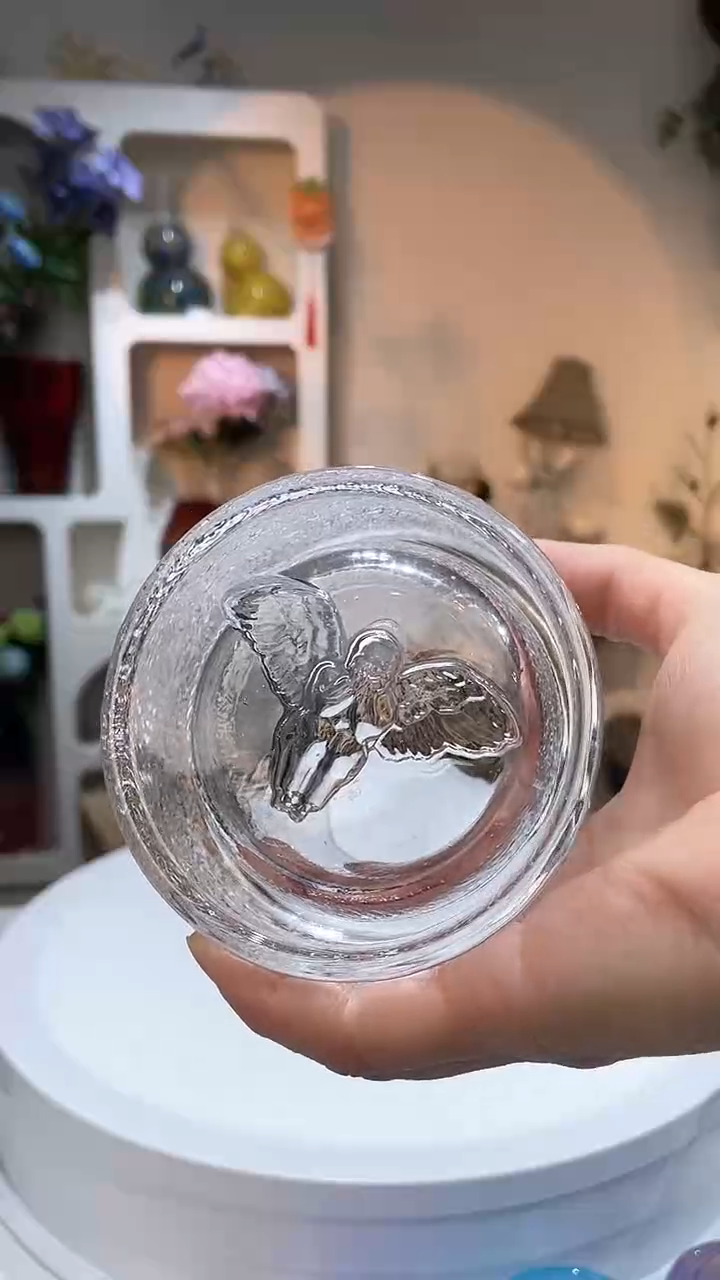 【闪购商品】水晶玻璃2只XQ艺术天使杯厚底