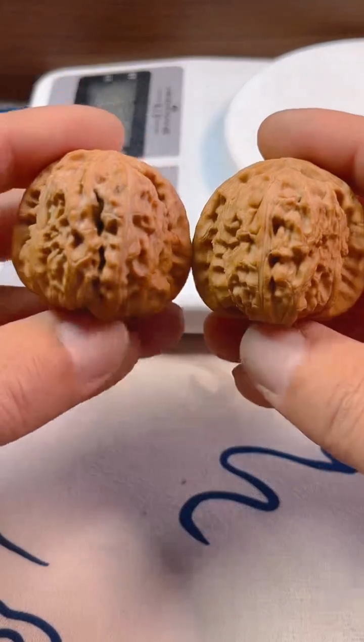 【闪购商品】文玩核桃把件40白狮子