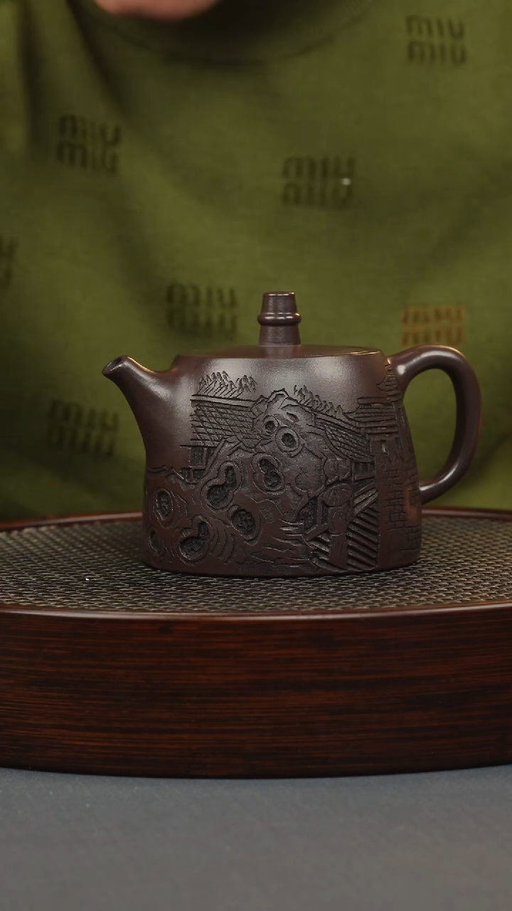 【闪购商品】紫砂茶壶紫龙血 汉铎 江南