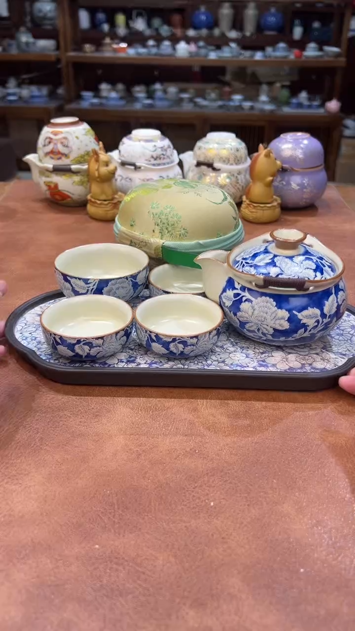 真的很便宜会开片的旅行茶具6