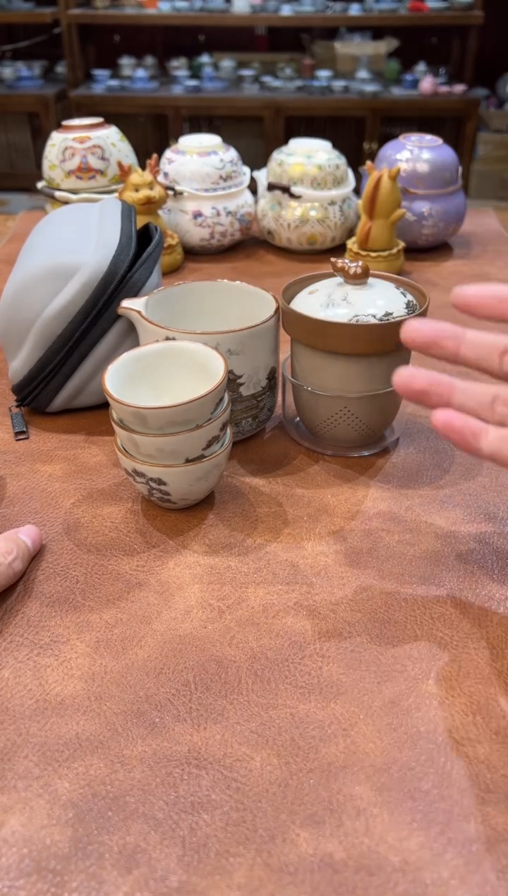 真的很便宜会开片的旅行茶具