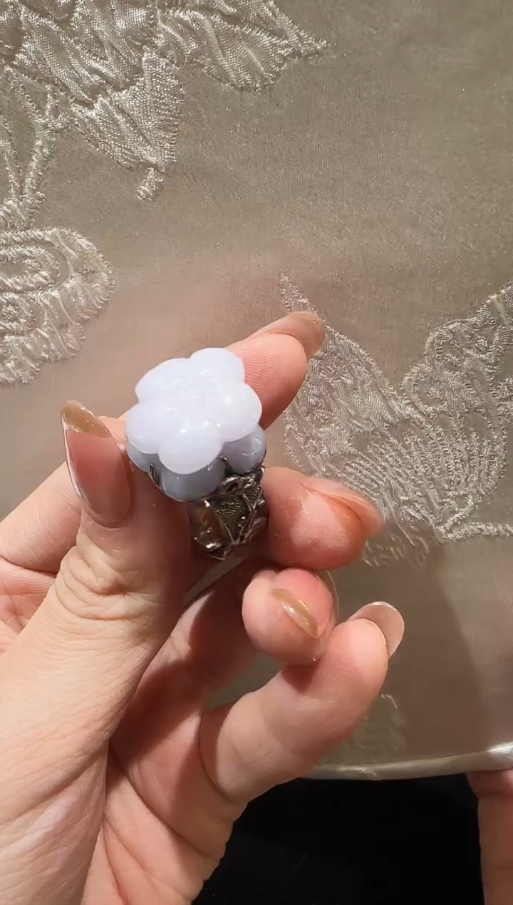 【闪购商品】翡翠戒指银S925镶嵌国风