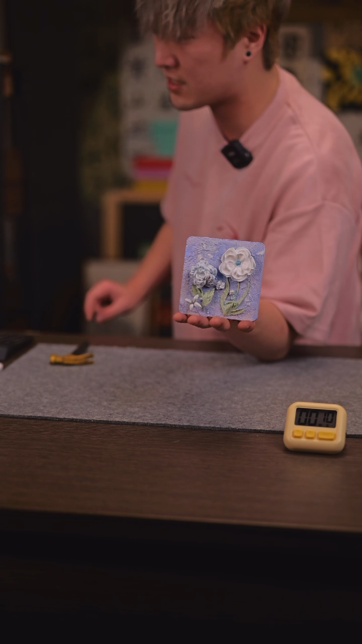 【闪购商品】书法549 花花 正方形 冰箱贴