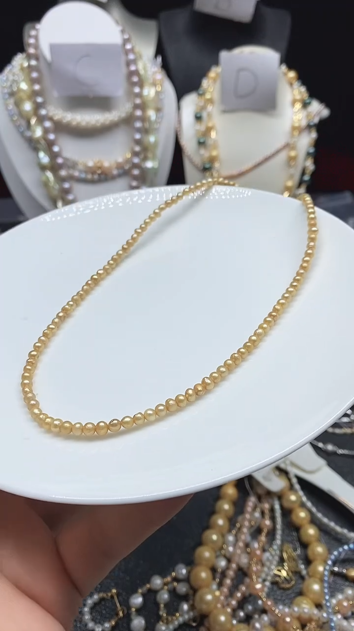 淡水珍珠未镶嵌颈饰多人