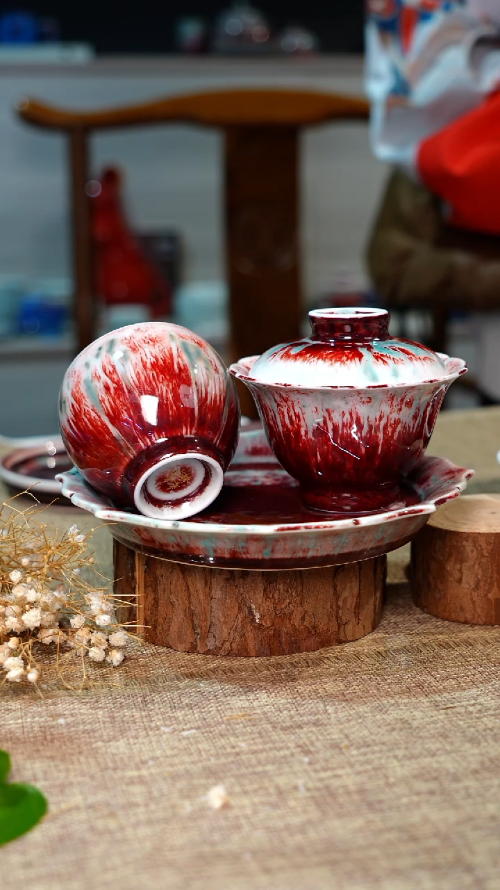 隐****行柴窑丹霞玉翠【双非遗】沐窑·匠师手作/套组