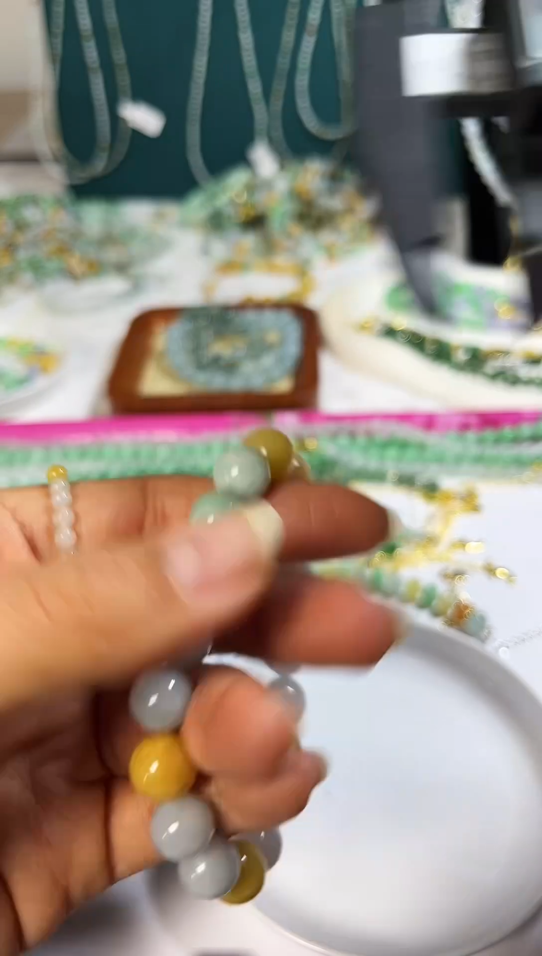 未镶嵌手链翡翠翡翠珠串