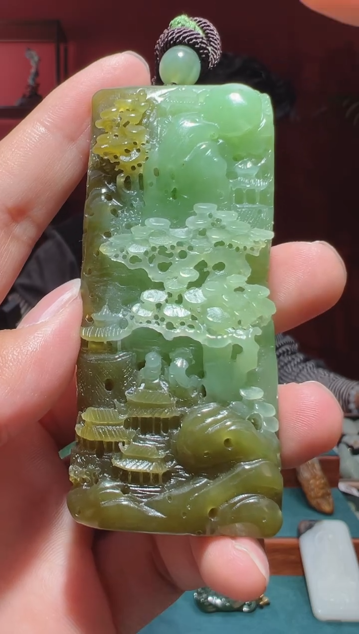 【闪购商品】和田玉吊坠(不含链)未镶嵌1