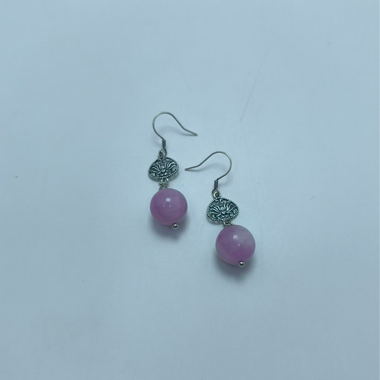 紫锂辉银花耳钩 B5994 多样性发货其一 气质 | 时尚 | 经典 珠宝 