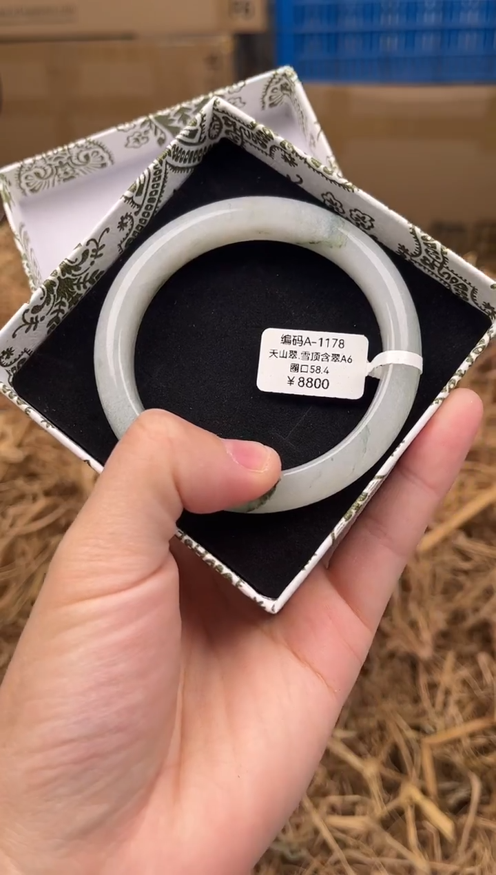 未镶嵌手镯石英质玉编码A1178