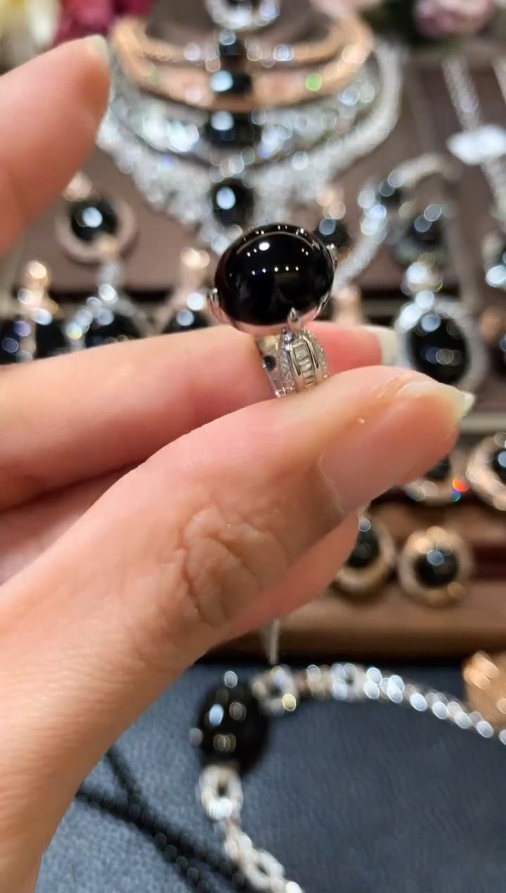 18K金镶嵌戒指翡翠m34多样性一件发货