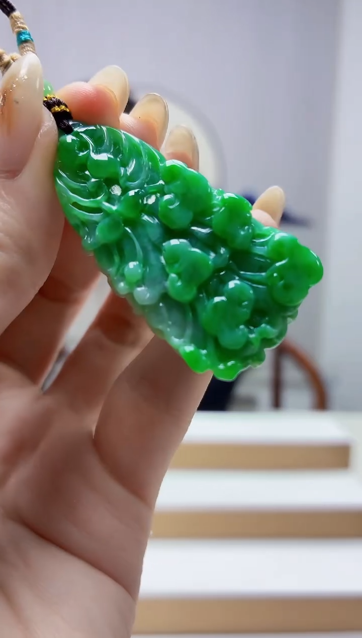 未镶嵌定制翡翠4898jw-毛货挂件171