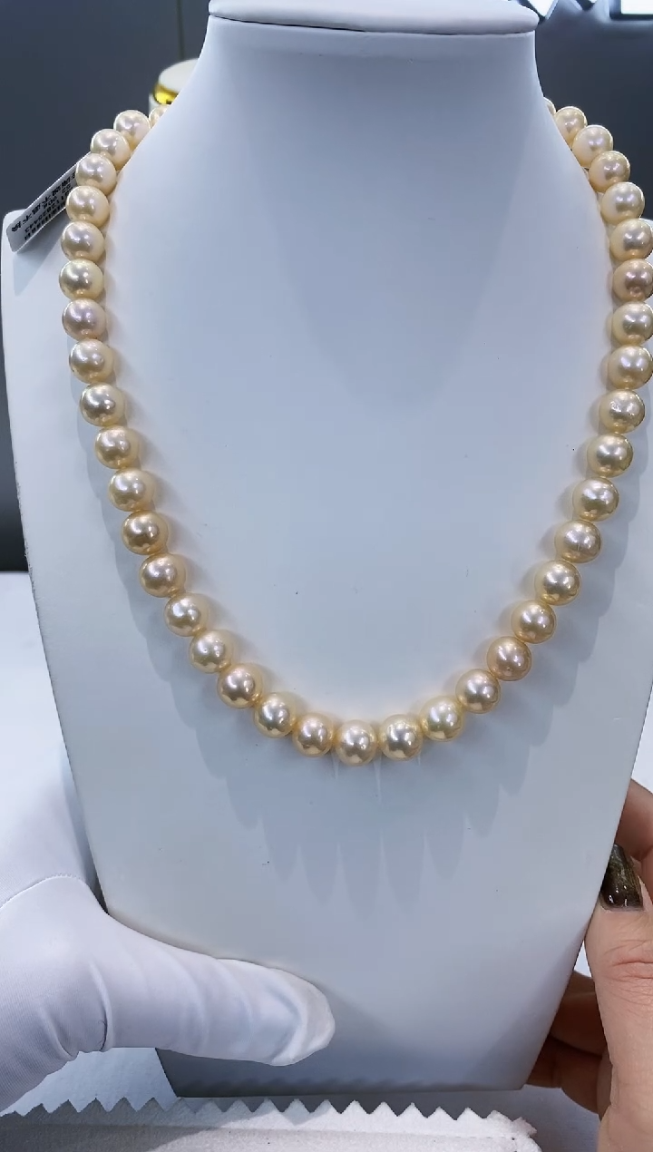 项链未镶嵌淡水珍珠Y淡水项链 干枯玫瑰 9-10