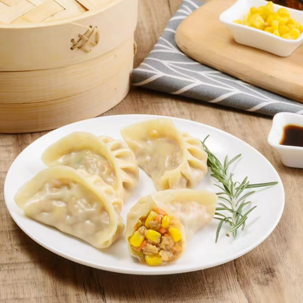[新品]玉米鲜肉饺传统工艺制作广式茶楼点心400g/盒