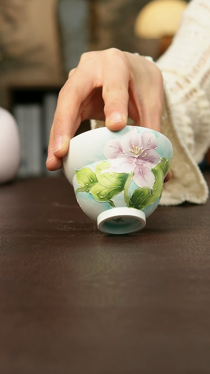 景德镇陶瓷杯碗柴烧多人