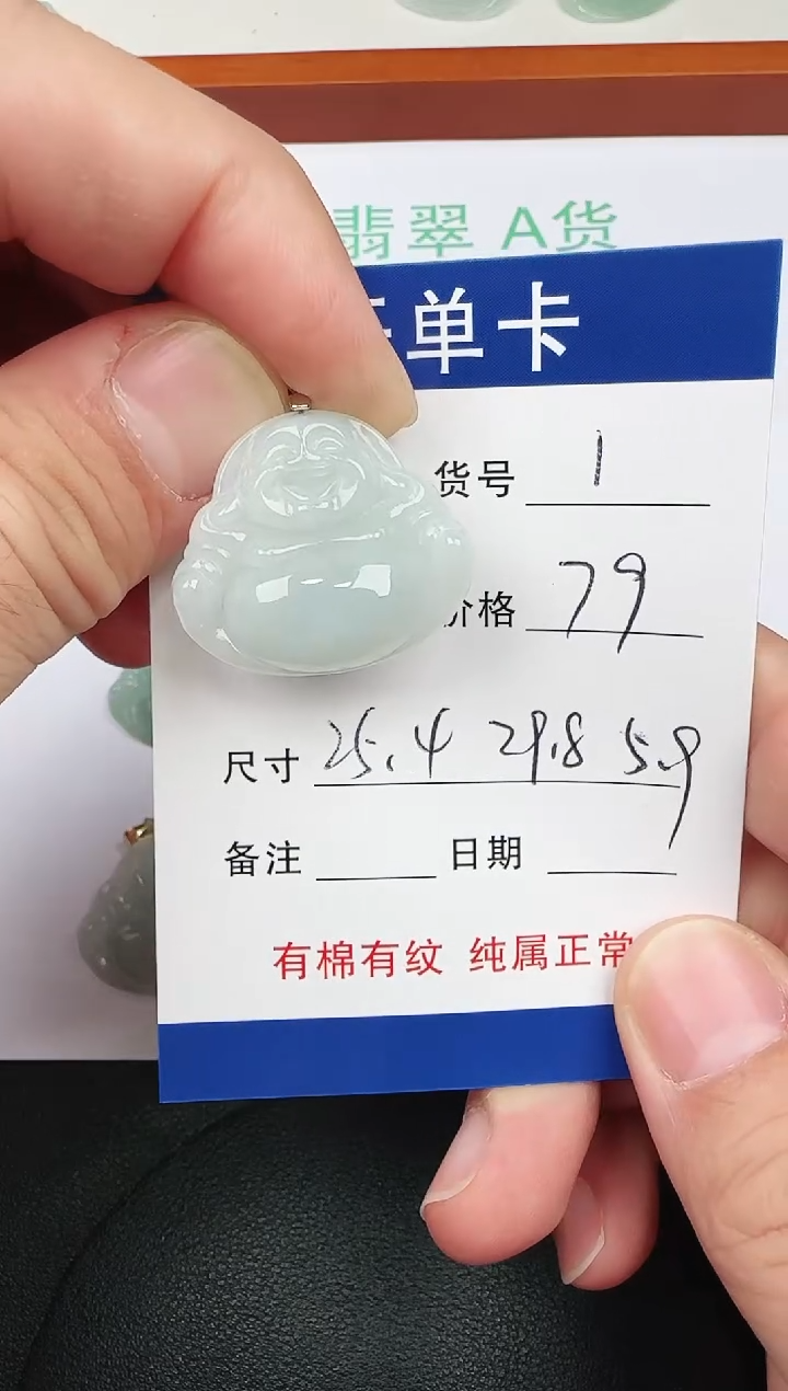 吊坠(赠链)未镶嵌翡翠1